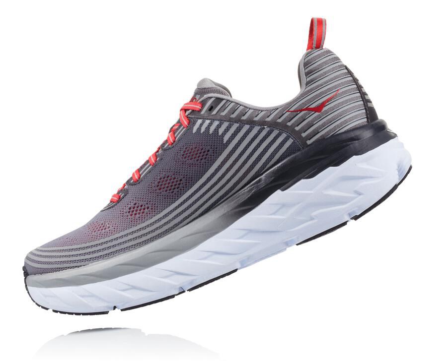 Hoka Australia One One Bondi 6 - Mens Running Shoes Grey - VLXOJ-0865